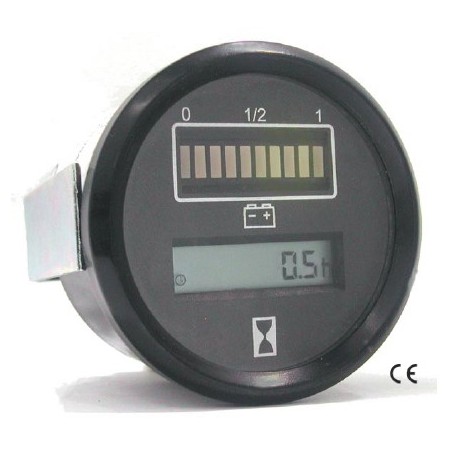 Moniteur de capacité de la batterie Jauge Mètre d’état de la batterie  Indicateur de tension Compteur de tension