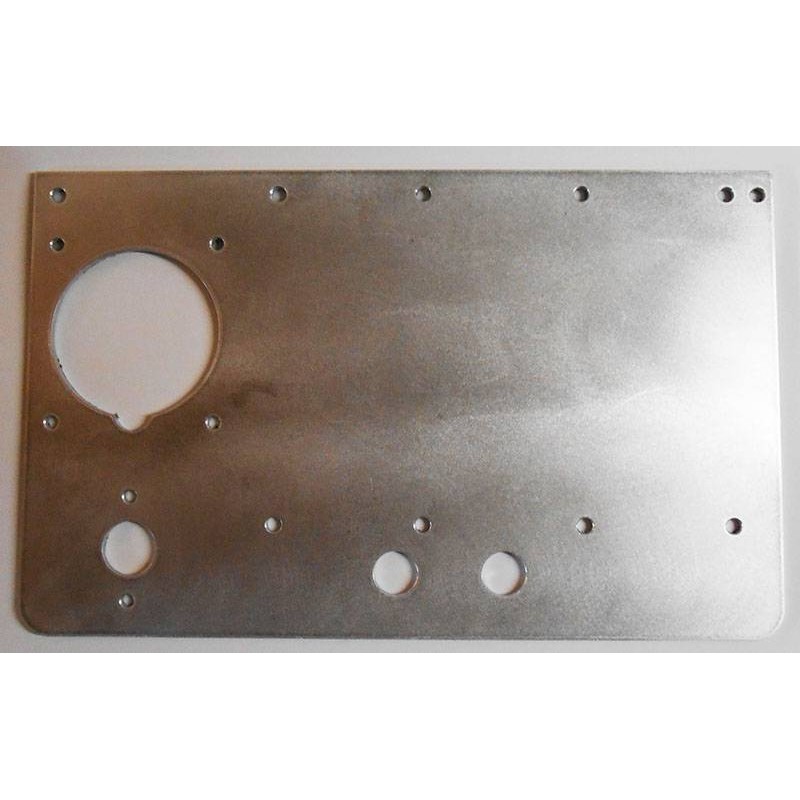Support plate for GEN4 controller, 63A socket and emergency stop
