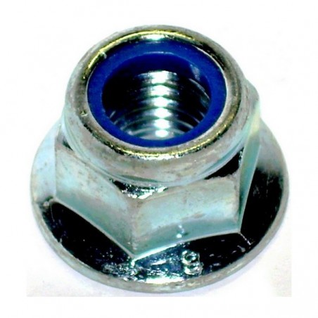 Locking nut M8 H AC Zinc with flange