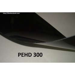 Plaque de PEHD noir 1000mmx500mmx3mm