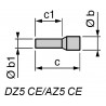 Cable end 4mm2 orange long size DZ5CA043