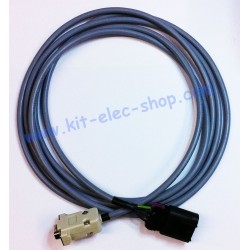 Câble CAN connecteur prise mâle DELPHI GT150 4 broches vers DB9 femelle