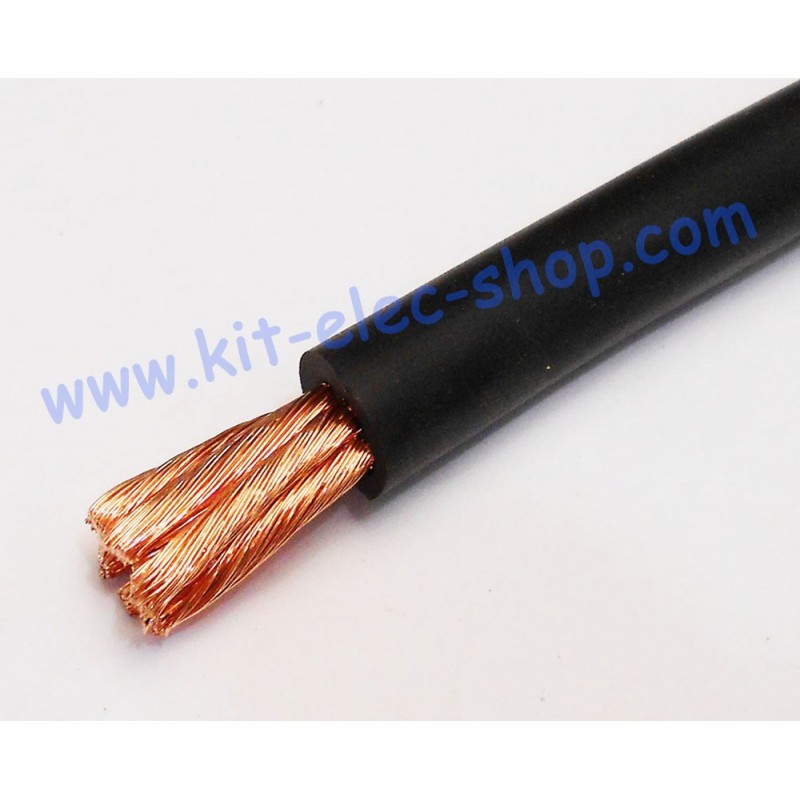 Câble de soudage souple cuivre néoprène 16 mm² vente au mètre