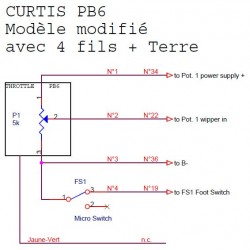 Accélérateur à ressort CURTIS PB-8 4 fils kit
