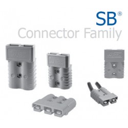 Connecteur SB50 noir 80V pour câble de 16mm2 6331G3