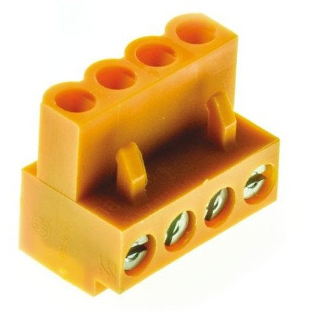 Weidmuller female connector with 4-pole screws