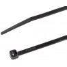 Set of 5 cable ties black nylon 150mmx3.6mm