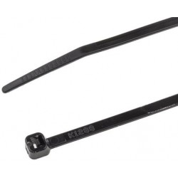 Lot de 5 colliers serre-câble noir nylon 100mmx2.5mm