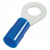 Blue 4mm ring crimp terminal for 2.5mm2 cable
