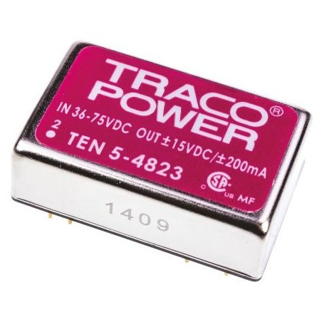 Insulated DC-DC Converter TRACO-POWER TEN 5-4823 +15V -15V 200mA