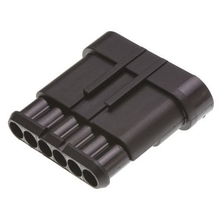 6 way AMP Superseal 1.5 female connector for male pins 282108-1