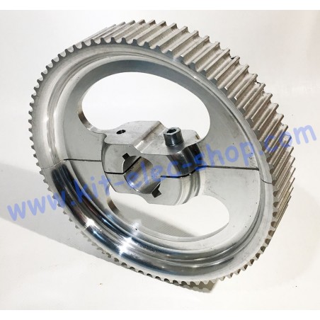 78 teeth driven toothed aluminum wheel 30mm shaft