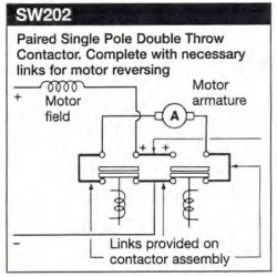 Contacteur inverseur SW202-16 24V 200A courant continu