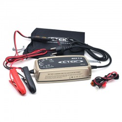Set of 2 OPTIMA 38Ah batteries and 2 CTEK 7A chargers with lugs
