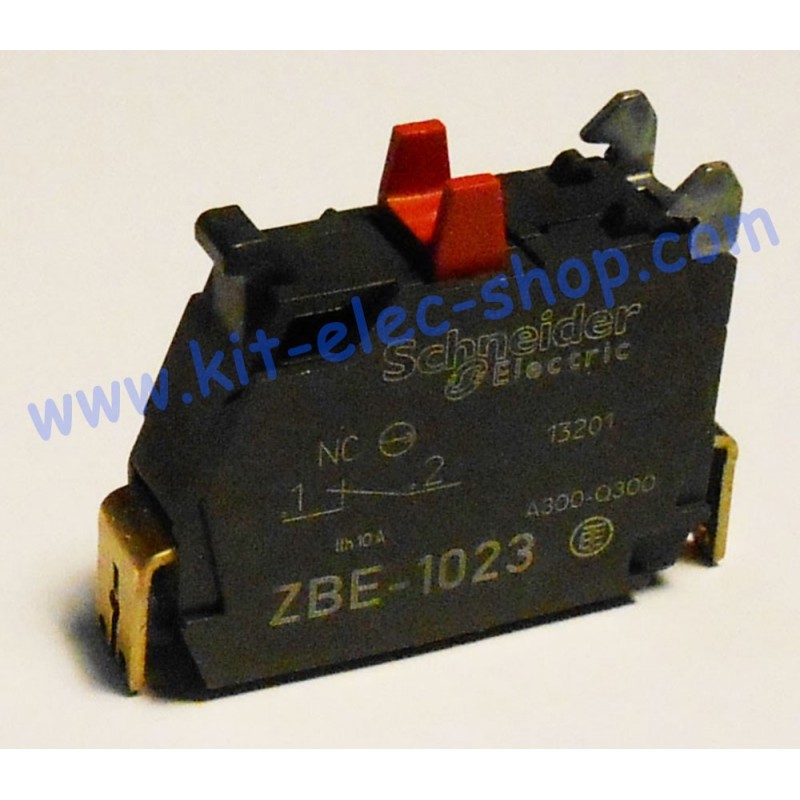 Red screw-on auxiliary contact NC FASTON ZBE-1023