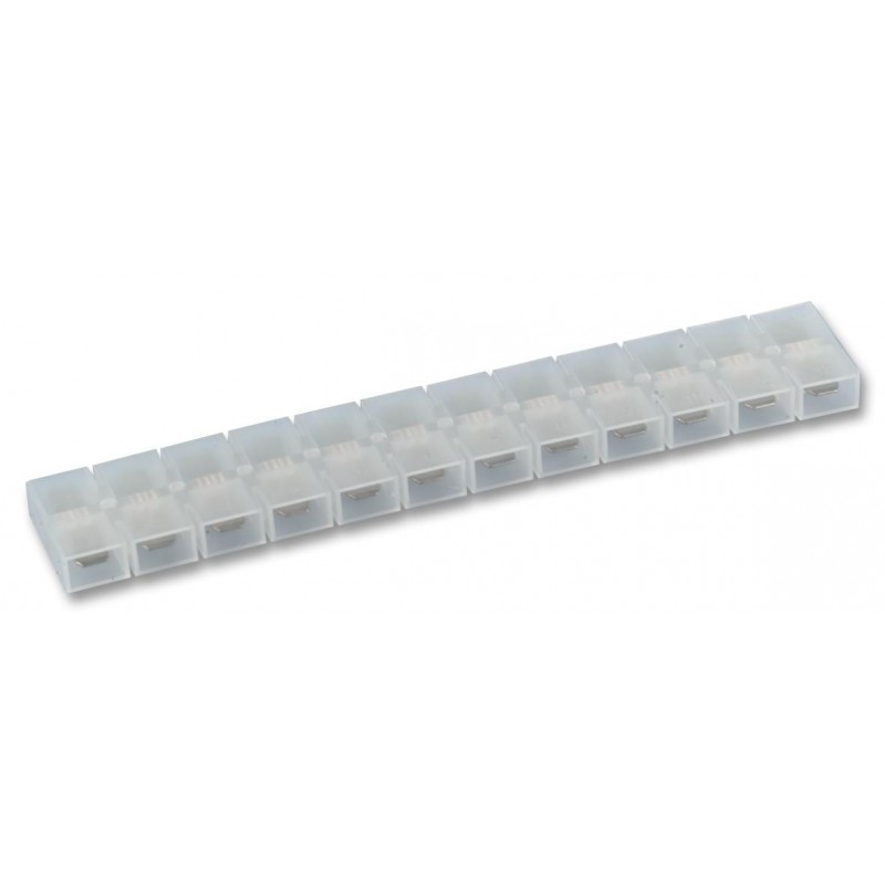 FASTON 6.35mm 12-way male-male quick-connect terminal block