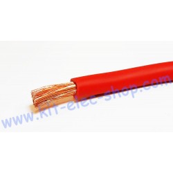 Red Hi-Flex 50mm2 cable per meter