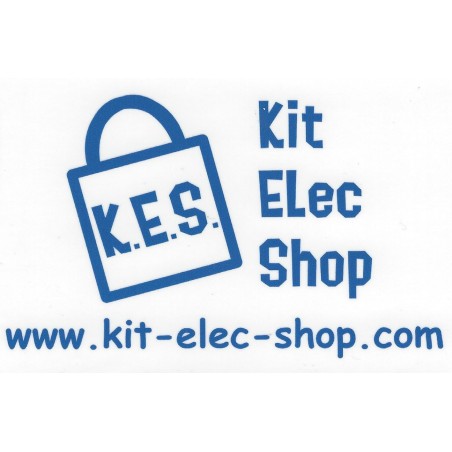 Sticker adhésif Kit Elec Shop 12x8cm