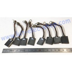 Set of 8 trapezoidal second hand carbon brush for DC motor PMG132