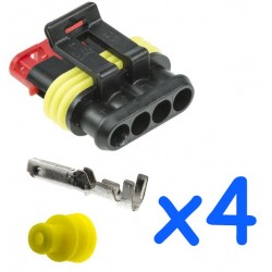 4 way male connector pack...