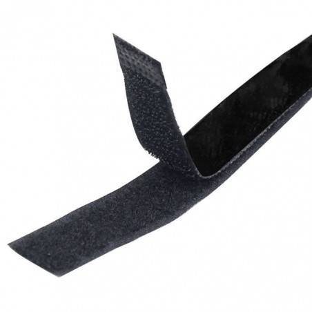 Scratch self-gripping back-to-back buckle-hook black 25mm L30cm