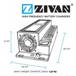 Chargeur ZIVAN BC1 24V 30A pour batterie au plomb F2BL1E-00200X