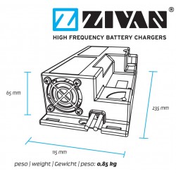 Chargeur ZIVAN UBC 24V 15A pour batterie au plomb gel FMBF9G-000002