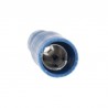 Cosse à sertir cylindrique 5mm bleue femelle pour câble de 2.5mm2