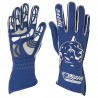 Karting gloves MELBOURNE G-2 blue-white in size 4