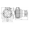 PMSG120-1500-2-25 wheel hub motor with 1/25 gearbox
