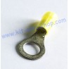 Yellow 8mm ring crimp terminal for 6mm2 cable