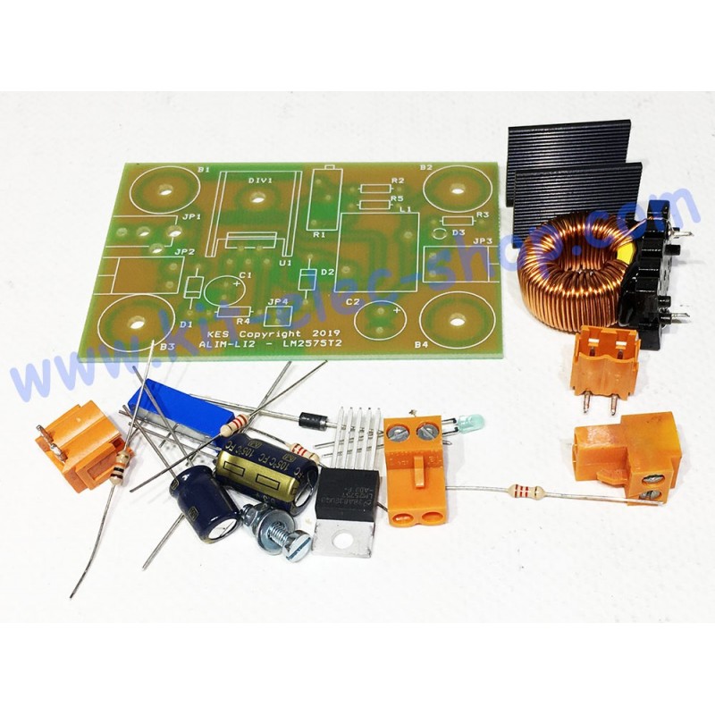 DC-DC Adjustable switching power supply 5V 2A ALIM-LI2 soldering kit