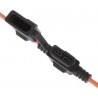 Waterproof fuse holder with orange cables for ATO 30A fuse FHAC0002ZXJ