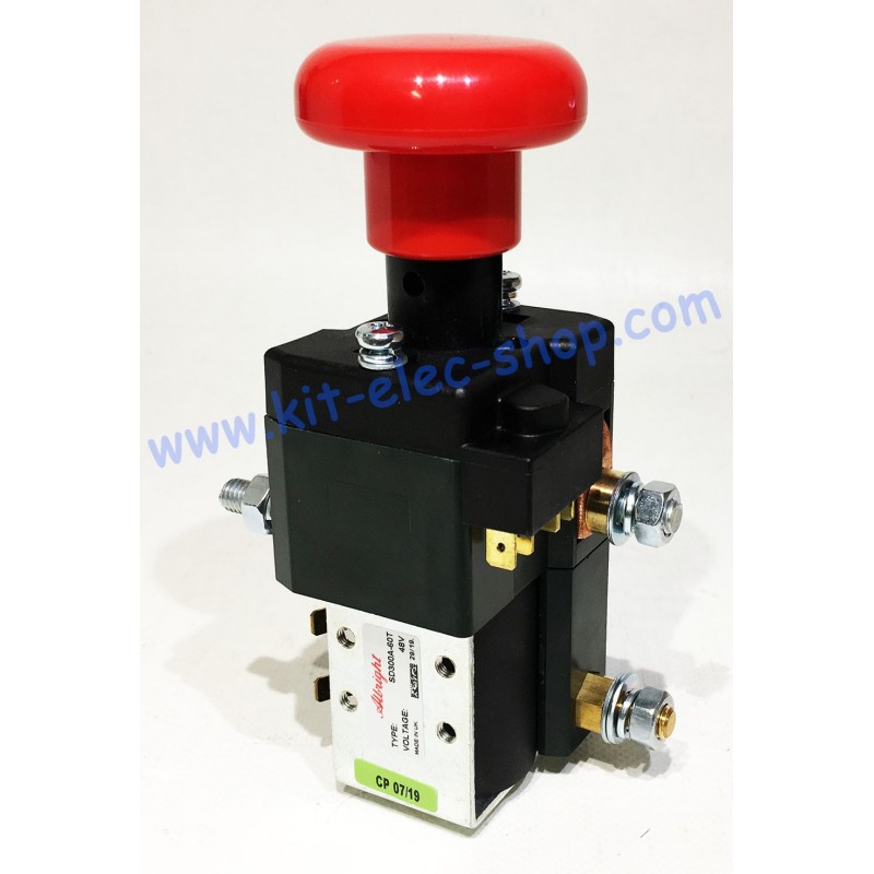 SD300A-60T contactor 48V 300A and emergency stop 48VCO