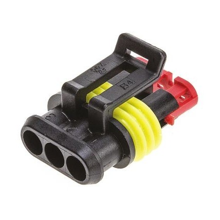3 way AMP Superseal 1.5 male connector for female pins 282087-1