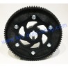 80 teeth HTD driven toothed polyamide wheel mounted with 30mm sprocket carrier