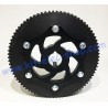 80 teeth HTD driven toothed aluminum wheel mounted with 30mm sprocket carrier