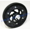 80 teeth HTD driven toothed polyamide wheel mounted with 40mm sprocket carrier