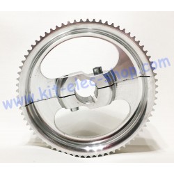 72 teeth driven toothed aluminum wheel 30mm shaft