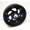 70 teeth HTD driven toothed aluminum wheel mounted with 30mm sprocket carrier