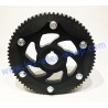 70 teeth HTD driven toothed aluminum wheel mounted with 25mm sprocket carrier