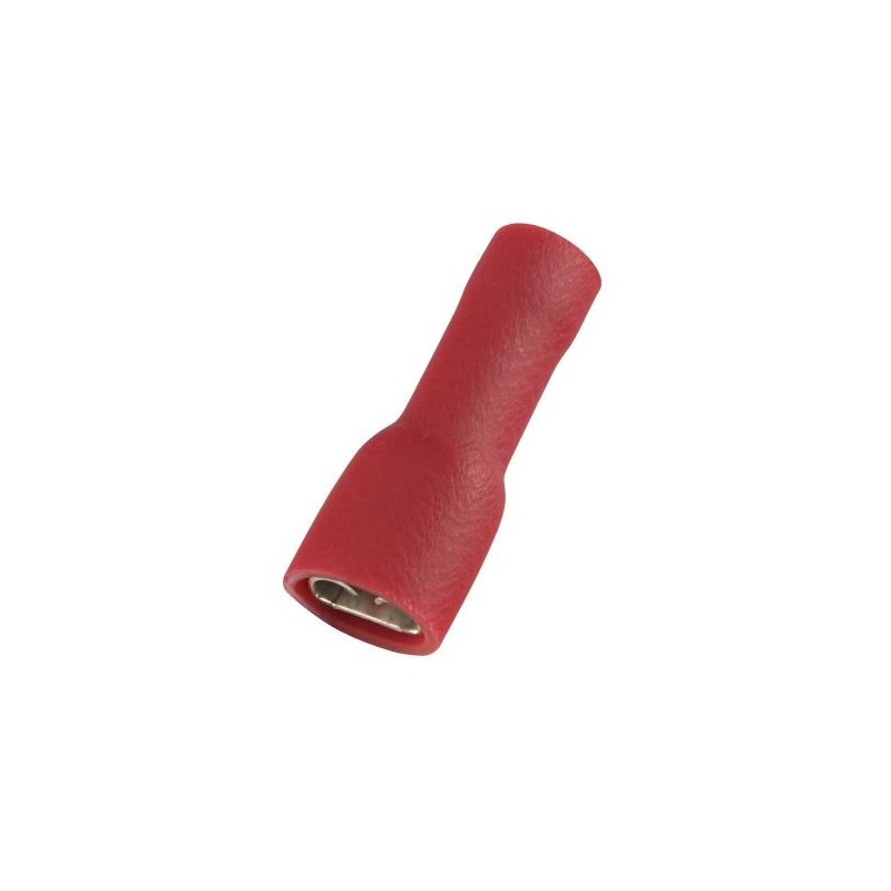 Cosse FASTON 5mm rouge femelle