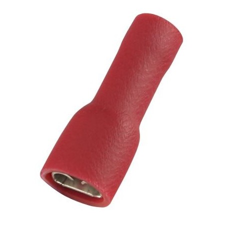 Cosse FASTON 5mm rouge femelle