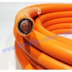Orange shielded 70mm2 cable...