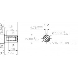 Synchronous motor ME1719 PMSM brushless IP65 6kW U/V/W