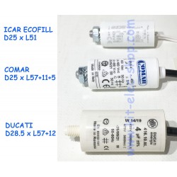 Moteur Volet Roulant Bubendorff 2 Condensateur 4 UF à Connecteurs - Pour Moteur De Volet Roulant Bubendorff Cylindrique Pour Reparation Haute Qualite Et Longue Duree De Vie Fond Plat 250 V Condensateur