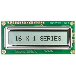 Monochrome LCD display 161A-BC-BC 1 line of 16 characters
