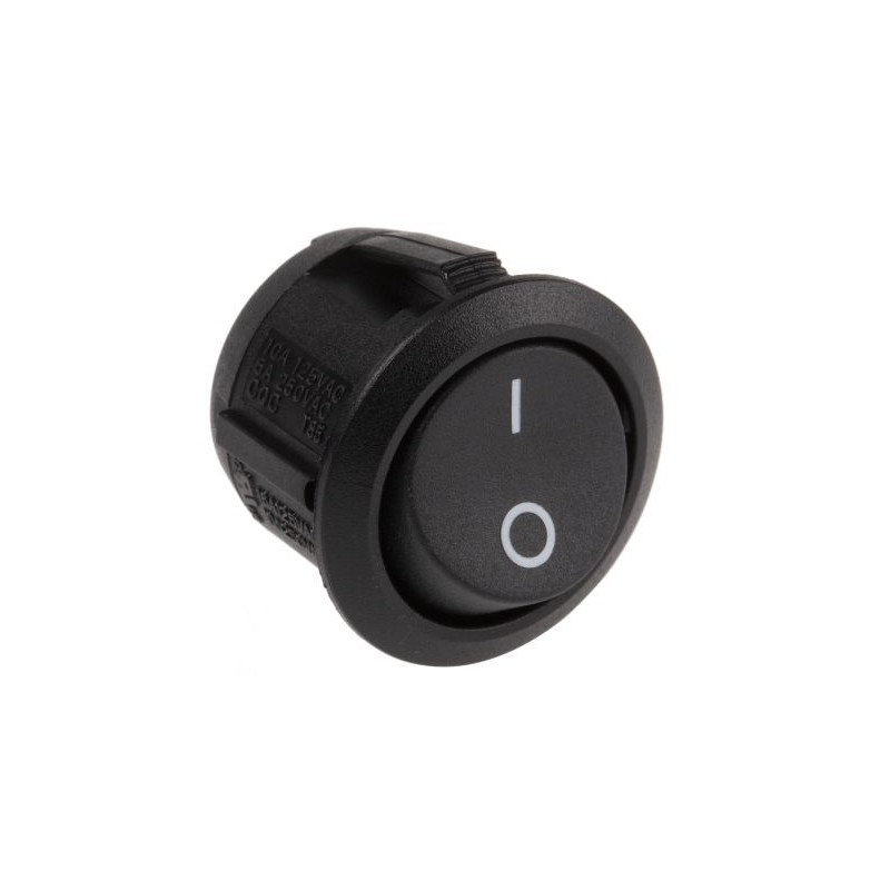 Interrupteur unipolaire On-Off rond 20mm