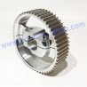 55 teeth driven toothed aluminum wheel 30mm shaft