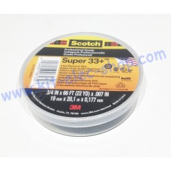 Electrical insulating tape black 19mm 3M 80021